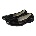 1177 - Brown Patent Leather Flat Loafer for Girl by London Kids