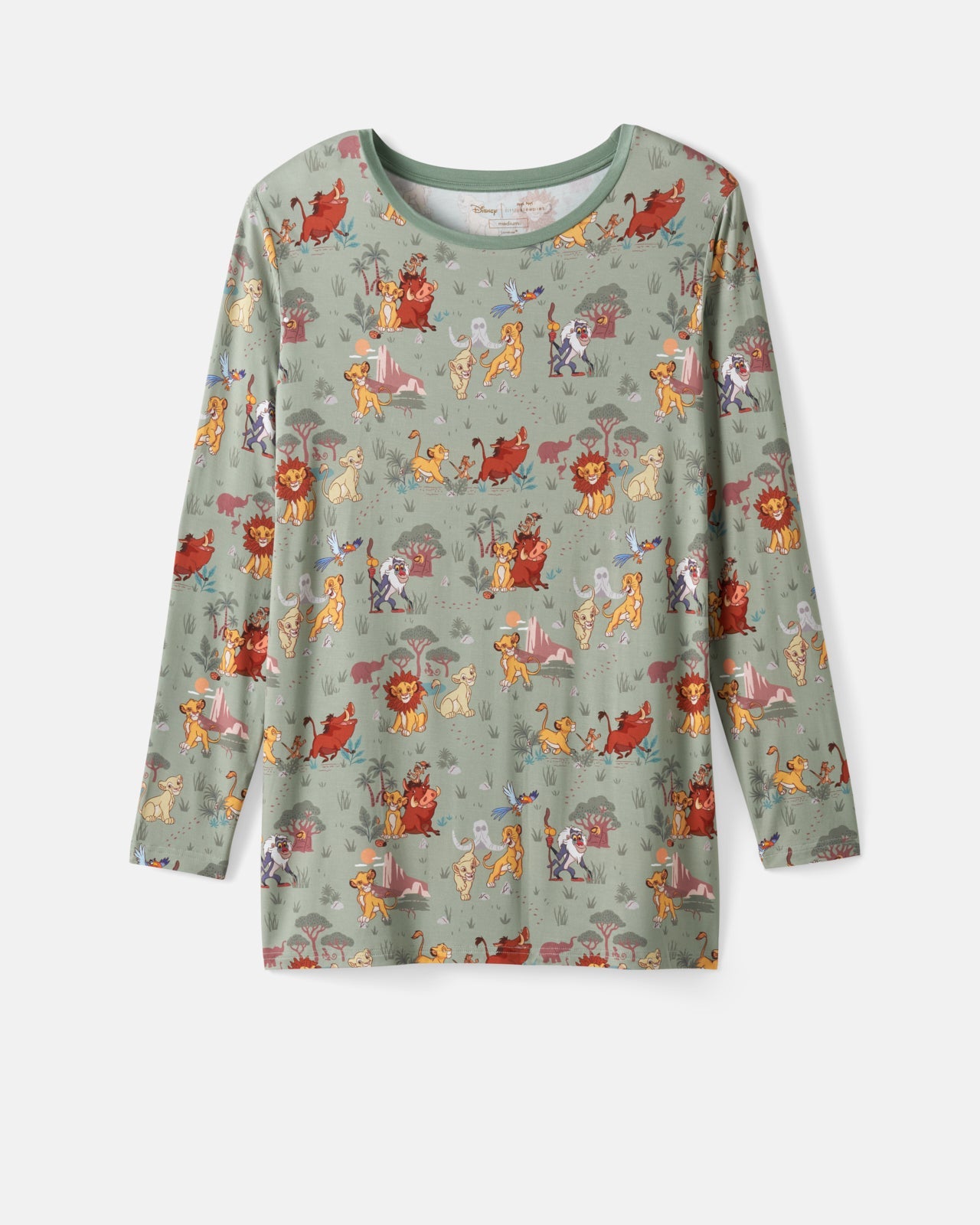 Disney Simba's Safari Men's Long Sleeve Pajama Top