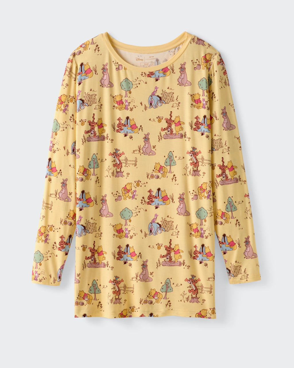 Disney Playtime With Pooh Men's Long Sleeve Pajama Top
