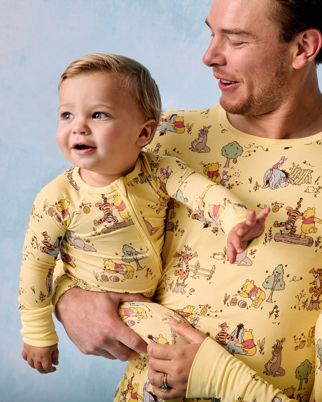 Disney Playtime With Pooh Men's Long Sleeve Pajama Top