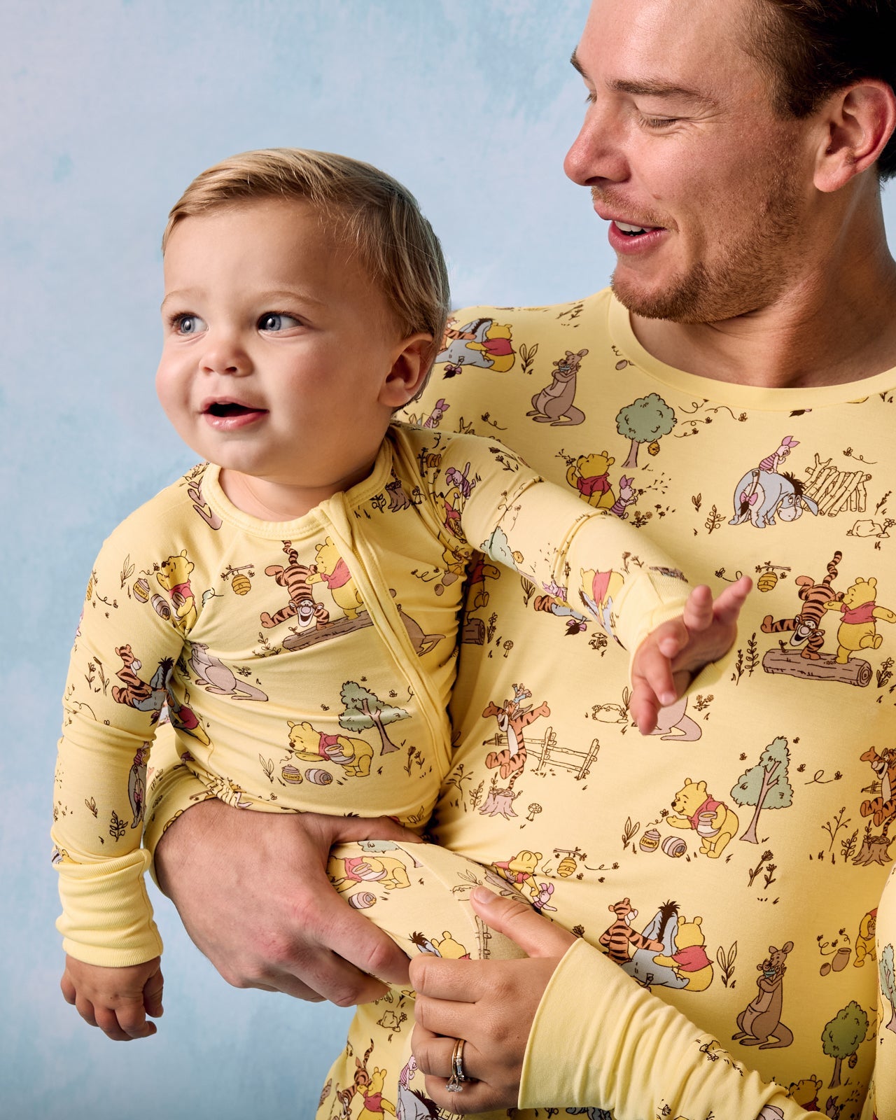 Disney Playtime With Pooh Men's Long Sleeve Pajama Top