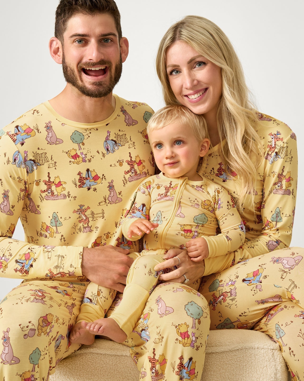 Disney Playtime With Pooh Men's Long Sleeve Pajama Top